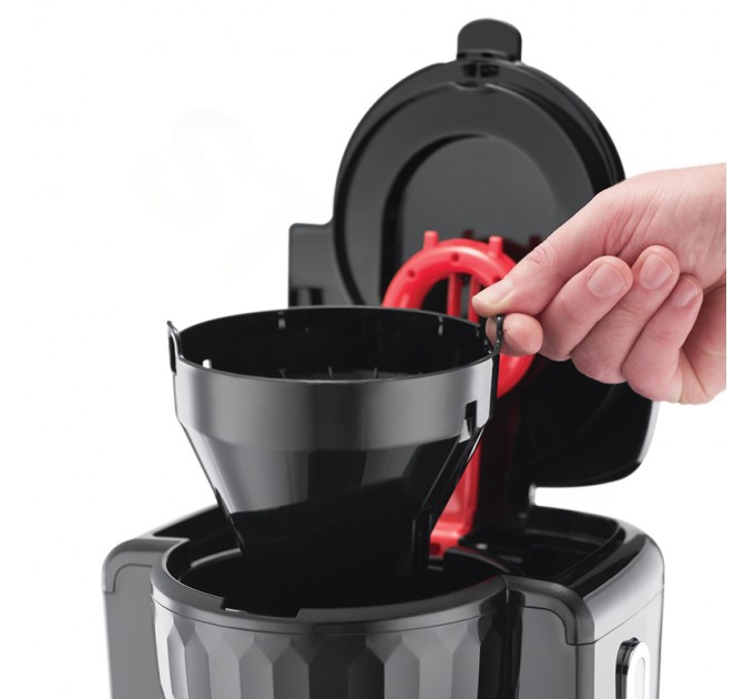 Кофеварка Russell Hobbs капельная Honeycomb 1.25л, молотый, черный