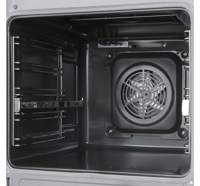 Плита Hansa электрическая стеклокерамическая, 60х60см, 65л, дисплей, нержавеющая сталь