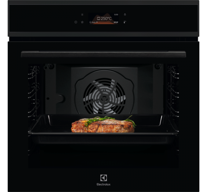 Духовой шкаф Electrolux электрический, 72л, A+,дисплей, конвекция, телескопические направляющие, черный