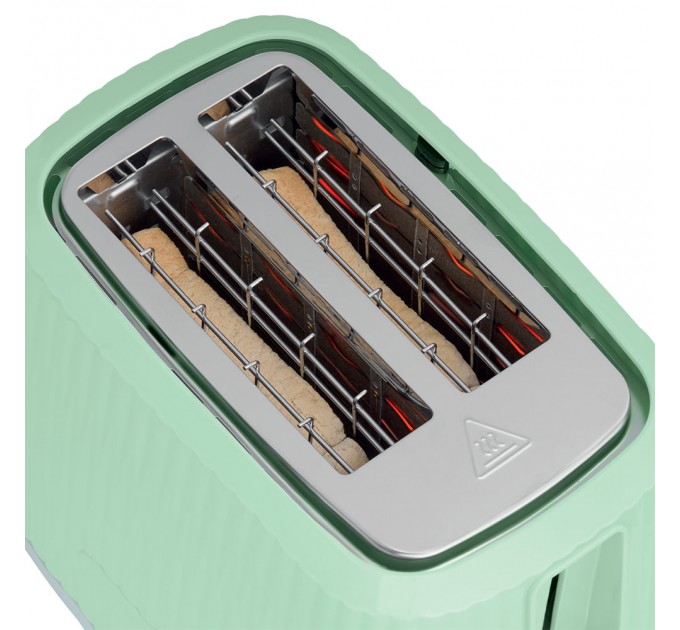 Тостер Russell Hobbs Eden 800Вт, пластик, підігрів,разморозка, фісташковий