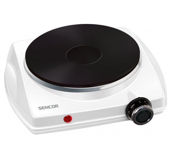 Плитка настільна Sencor електрична, конфорок - 1 на 1.5кВт, керування - мех., білий