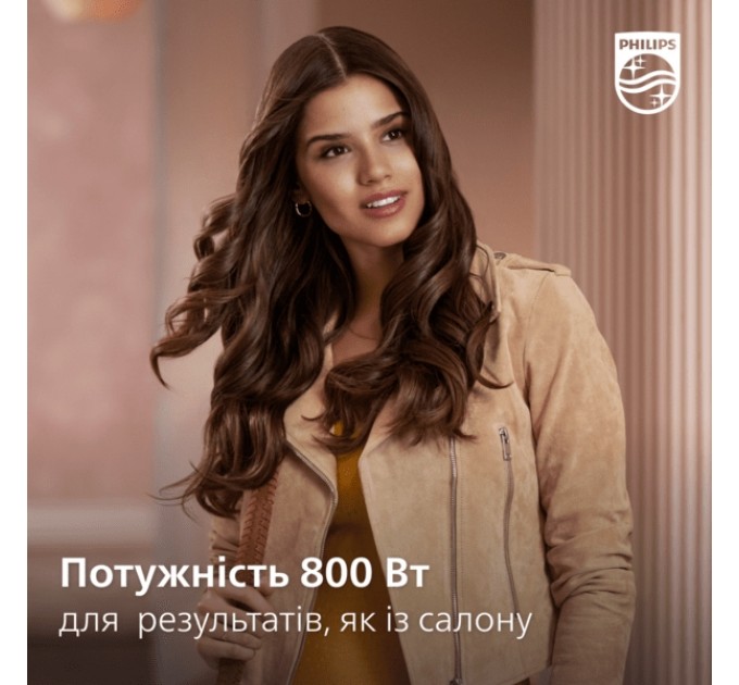Фен-щітка Philips 3000 Series, 800Вт, 3 режими, хол. обдув, кераміка, сірий