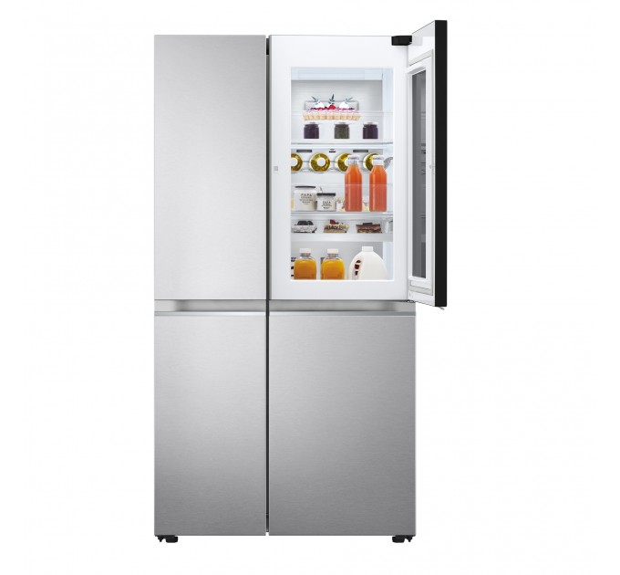 Холодильник LG SBS, 179x91х74, холод.отд.-416л, мороз.отд.-239л, 2дв., F, NF, инв., диспл внутр., зона св-ти, Door in door, нерж