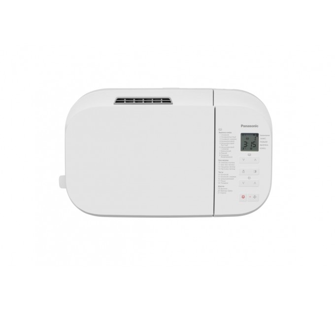 Хлебопечка Panasonic 550Вт, программ-21, макс.вес -1.25кг, форма-прямоугольник, пластик, белый