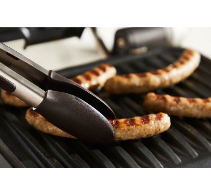 Гриль Tefal прижимной OptiGrll 2100Вт, темп. режимов-4, съёмные пластины, металл