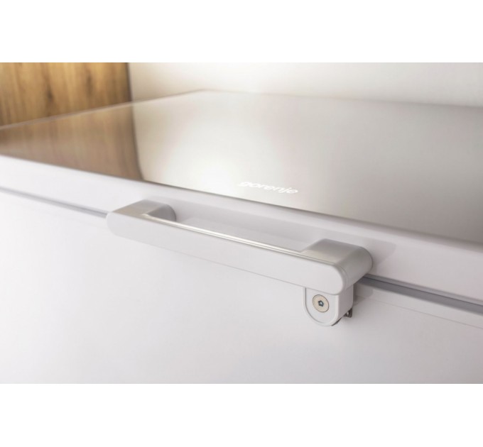 Морозильна скриня Gorenje, 297л, А+, ST, дисплей, білий