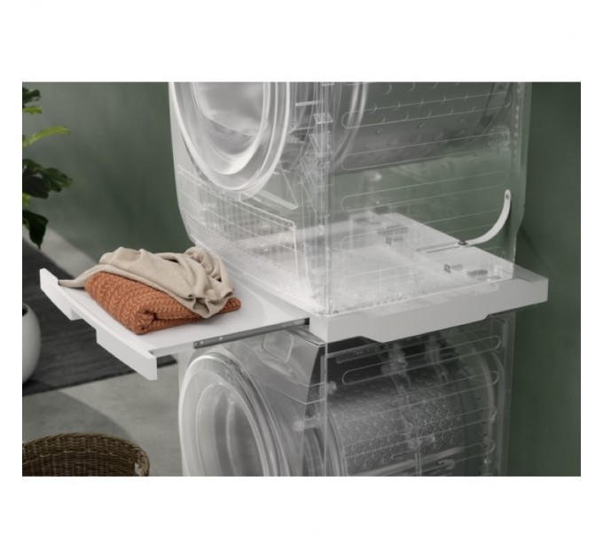 Комплект монтажный Electrolux для соединения стиральной машины с сушильной машиной, выдвижная полка, белый