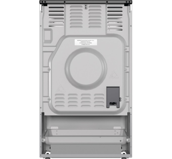Плита Gorenje электрическая стеклокерамическая, 70л, 50x60см, дисплей, программатор, серый