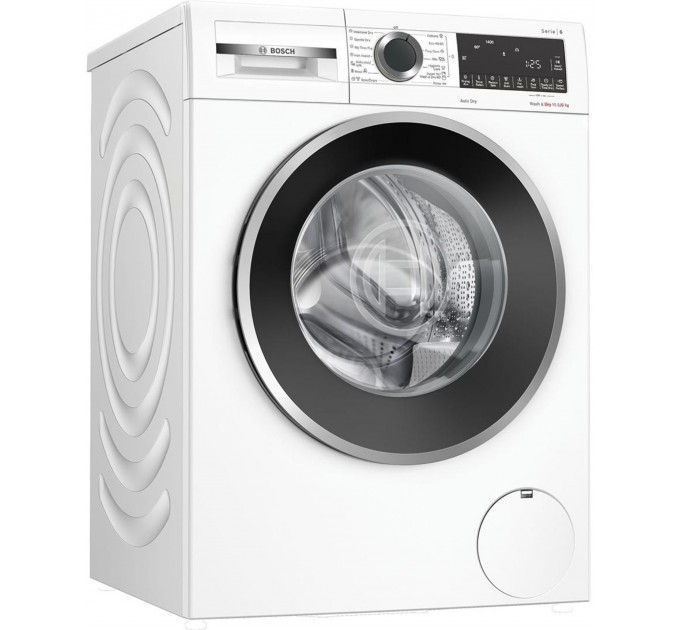 Стирально-сушильная машина Bosch фронтальная, 10.5(6)кг, 1400, A, 60см, дисплей, инвертор, белый