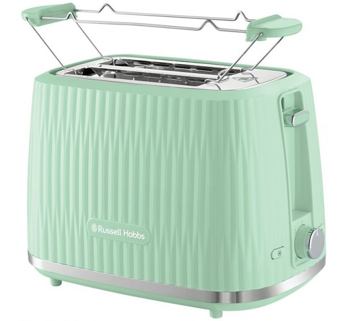 Тостер Russell Hobbs Eden 800Вт, пластик, підігрів,разморозка, фісташковий