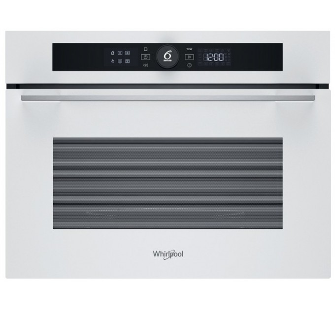 Духова шафа Whirlpool електрична компактна, 40л, дисплей, конвекція, ф-ція мікрохвиль, білий