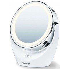 Дзеркало косметичне Beurer настільне, діаметр-11см, AААx3 в комплекті, підсвічування, білий