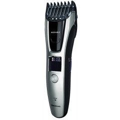 Тример Panasonic, для бороди, вусів і голови, мережа+акум., насадок-2, кейс, сталь, чорно-сірий