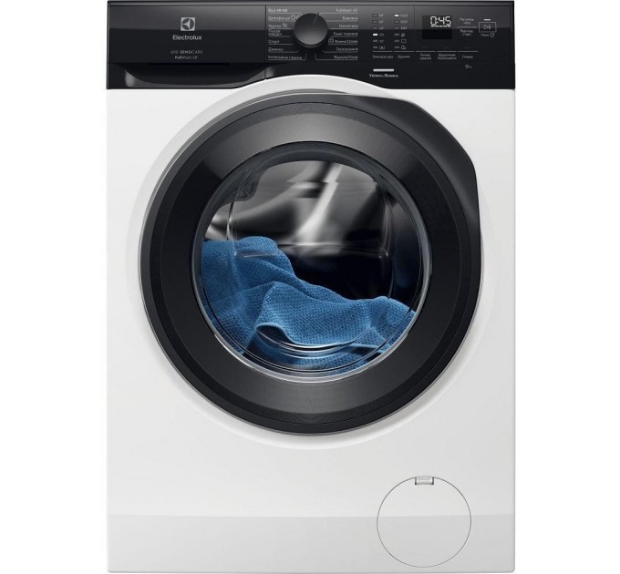 Пральна машина Electrolux фронтальна, 9кг, 1400, A, 66см, дисплей, пара, інвертор, білий