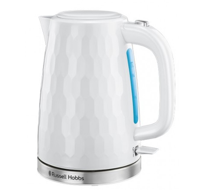 Электрочайник Russell Hobbs Honeycomb 1.7л, пластик, белый