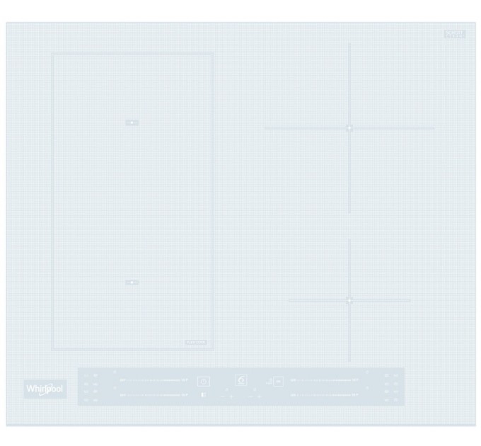Варочная поверхность Whirlpool индукционная, 60см, расширенная зона, белый