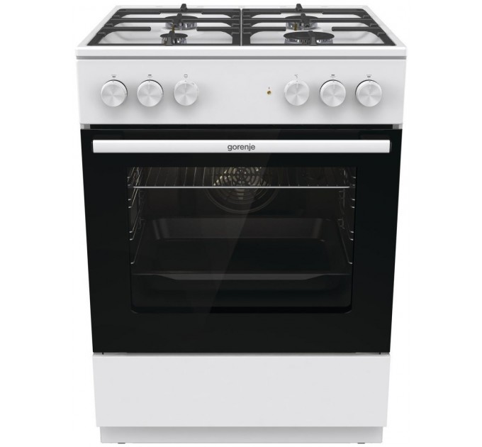 Плита Gorenje комби, 71л, 60x60см, чугун, белый