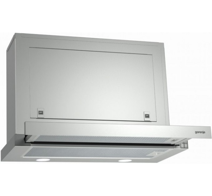 Вытяжка Gorenje встраиваемая, 60см, 578м.куб/ч, нерж