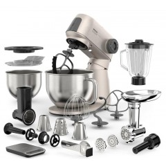 Кухонная машина Sencor Gordon, 1500Вт, чаша-металл, корпус-металл, насадок-20, метал