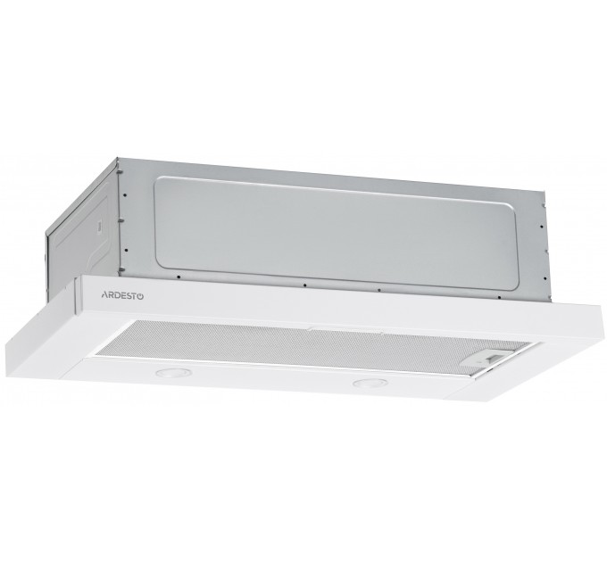 Вытяжка ARDESTO телескопическая, 60см, 700м3ч, метал, 2х1Вт LED, кнопочное, белый