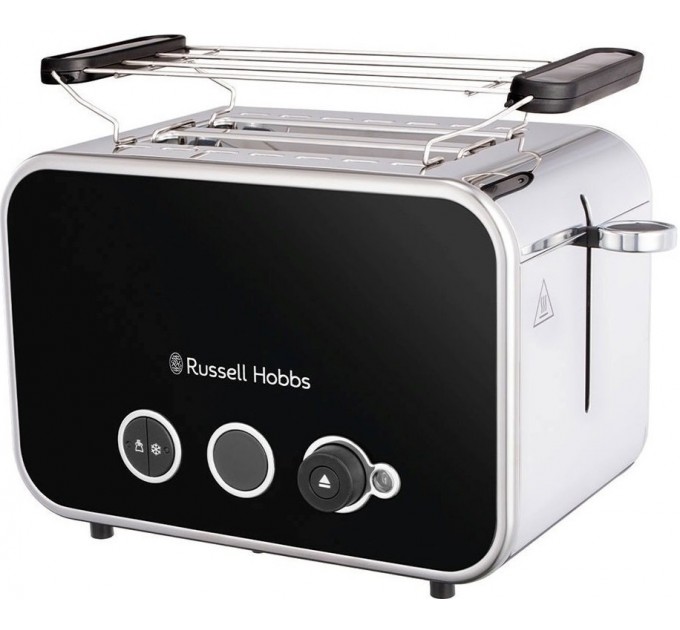 Тостер Russell Hobbs Distinctions 2-Slice 1670Вт, підігрів, розморожування, пластик, чорний