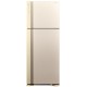 Холодильник Hitachi з верхн. мороз., 184x72х74, холод.відд.-345л, мороз.відд.-105л, 2дв., А++, NF, інв., зона нульова, бежевий