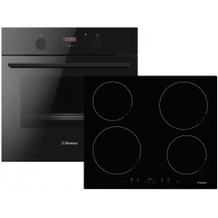 Комплект Hansa (духовка електрична + поверхня індукційна), чорний