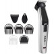 Набор для стрижки Babyliss для бороды, усов, головы, носа и тела, акум., вибрационный мотор, насадок-8, чехол, сталь, серый