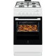 Плита Electrolux комбинированная, 58л, 50x60см, конвекция, пар, белый