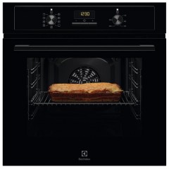 Духова шафа Electrolux електрична, 65л, A, дисплей, конвекція, телескопічні напрямні, чорний