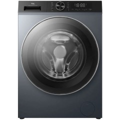 Стиральная машина TCL фронтальная, 9кг, 1400, A+++, 57см, дисплей, пар, инвертор, серый