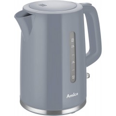 Электрочайник Amica 1.7л, пластик, серый