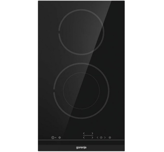 Варочная поверхность Gorenje электрическая стеклокерамическая, 30см, Домино, черный