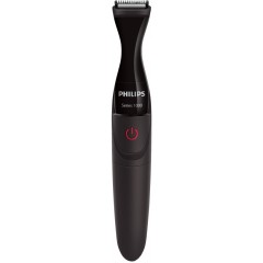 Триммер Philips Multigroom series 1000 для бороды и усов, 1хАА, насадок-4, сталь, черный