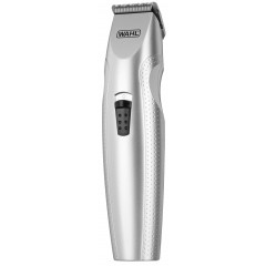 Триммер WAHL Mustache & Beard для бороды и усов, ААx3, роторный мотор, насадок-4, триммер дляя носа, подставка, сталь, серый