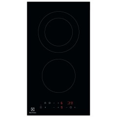 Варильна поверхня Electrolux електрична склокерамічна, 30см, Доміно, чорний