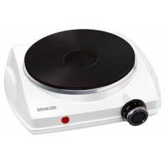 Плитка настільна Sencor електрична, конфорок - 1 на 1.5кВт, керування - мех., білий