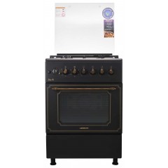 Плита ARDESTO комби Line-R, 53л, 60x60см, конвекция, чугун, подсветка, форсунки LPG (подключение газового баллона), черный