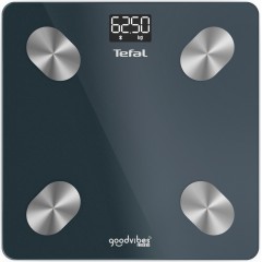 Весы Tefal напольные Smart, 180кг, Bluetooth, AAAx3 в компл, стекло, черный