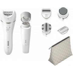 Эпилятор Philips Series 9000 дисковый, аккумул., пинцет.-32, влаж.+сух., чехол , насадок-6, белый