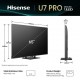 Телевізор 65" Hisense 65U7Q PRO (Mini-LED, QLED, 144Hz, Google TV, HDMI 2.1)