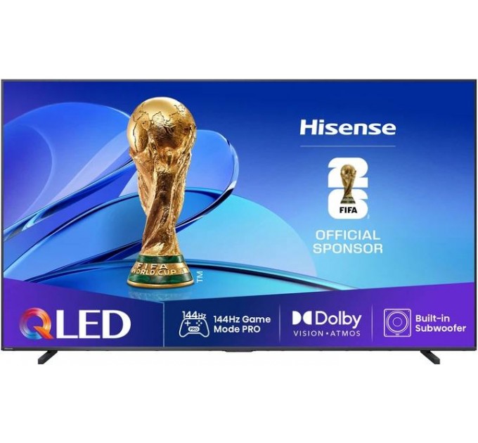 Телевізор 98" Hisense 98E7Q (QLED, 4K Ultra HD, 144Hz, Smart TV, Dolby Atmos)