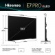 Телевізор 100" Hisense 100E7Q PRO (QLED, Mini-LED, 144Hz, Google TV, HDMI 2.1)