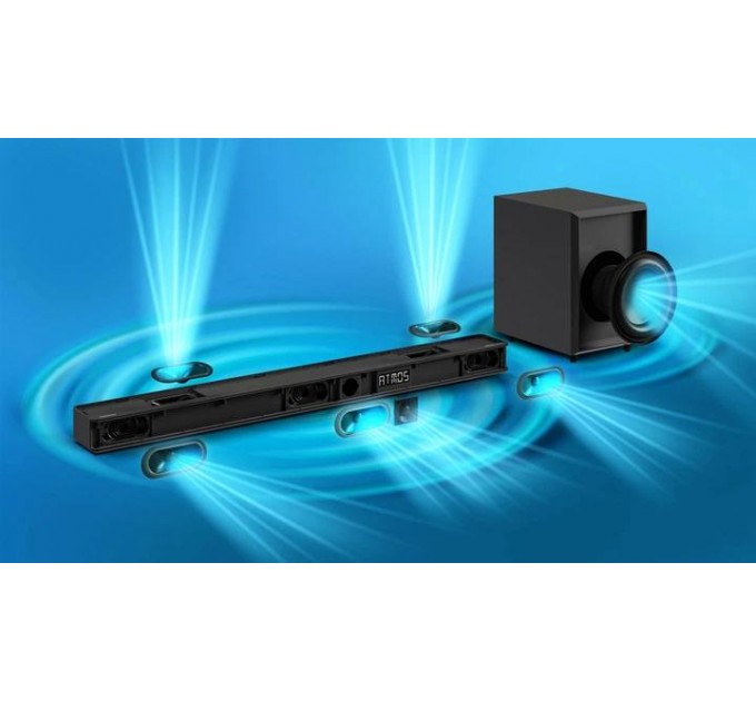 Саундбар 3.1.2 Hisense AX3120G (360 Вт, Dolby Atmos, Бездротовий сабвуфер, Bluetooth)