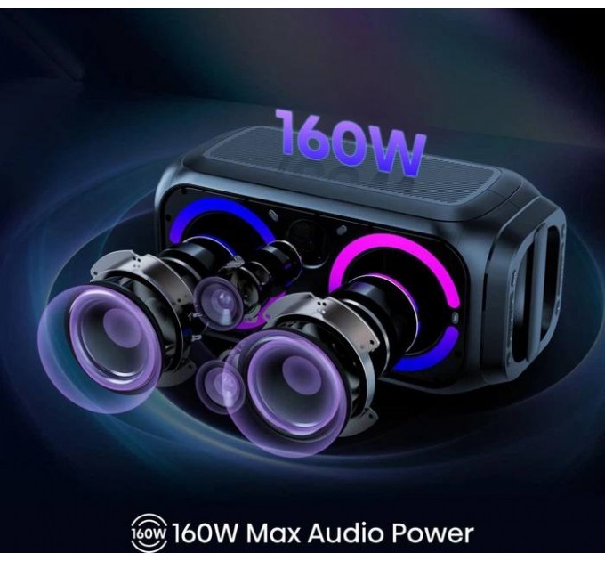 Акустична система Hisense Party Rocket 160 (160 Вт, Bluetooth, IPX4, Караоке)