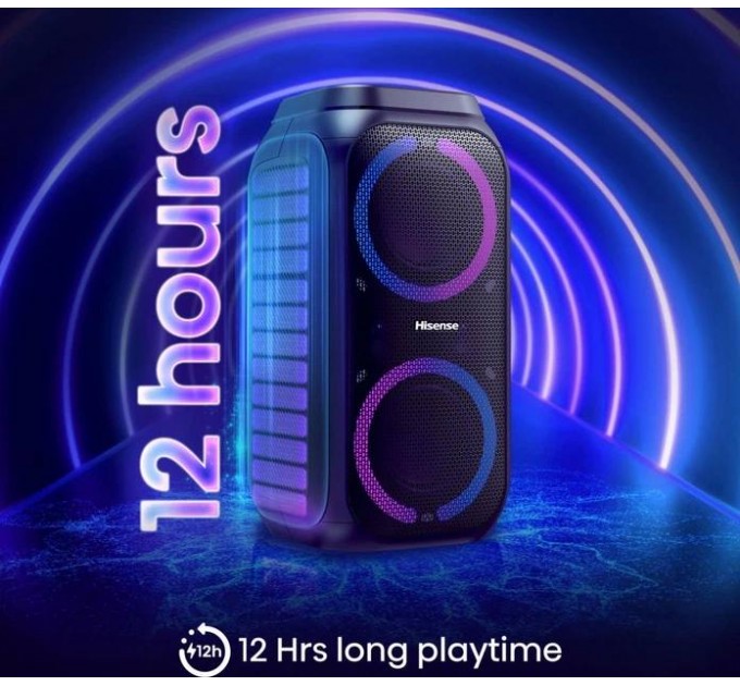 Акустична система Hisense Party Rocket 160 (160 Вт, Bluetooth, IPX4, Караоке)