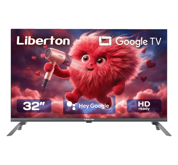 Телевизор 32" Liberton LTV-32H07GT (Google TV, Smart TV, Wi-Fi, Безрамочный)
