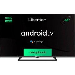 Телевизор 43" Liberton LTV-43F01AT (Android TV, Full HD, Smart TV, Wi-Fi, Безрамочный)