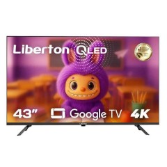 Телевизор 43" Liberton LTV-43Q02GT (QLED, 4K Ultra HD, Google TV, Smart TV, Wi-Fi)