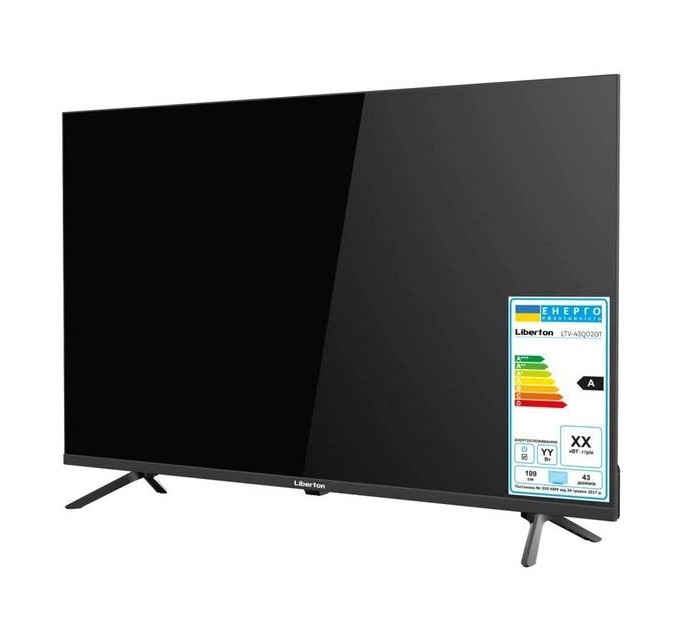 Телевизор 43" Liberton LTV-43Q02GT (QLED, 4K Ultra HD, Google TV, Smart TV, Wi-Fi)